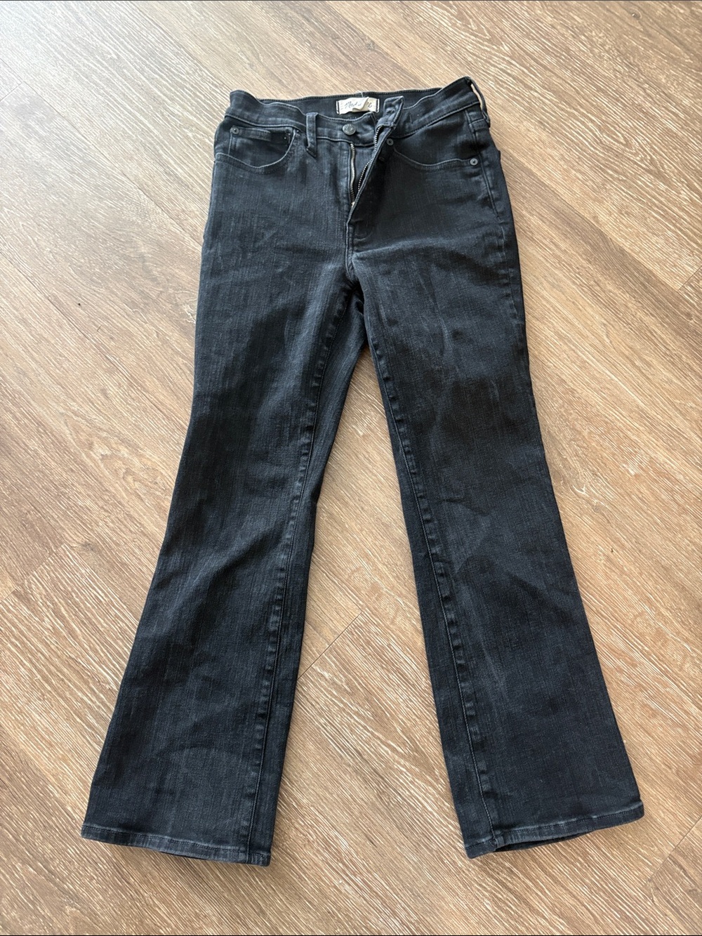 Madewell Mid Rise Kick Out Crop Jean